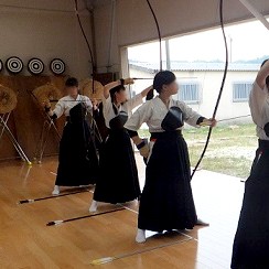 写真：弓道部